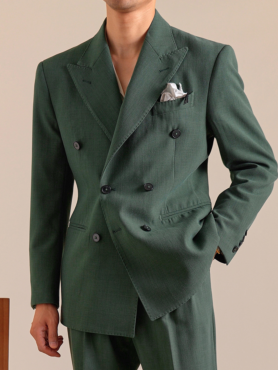 Men Formal Wear With Blazer - 10% Wool 12% Modal Mens Suits