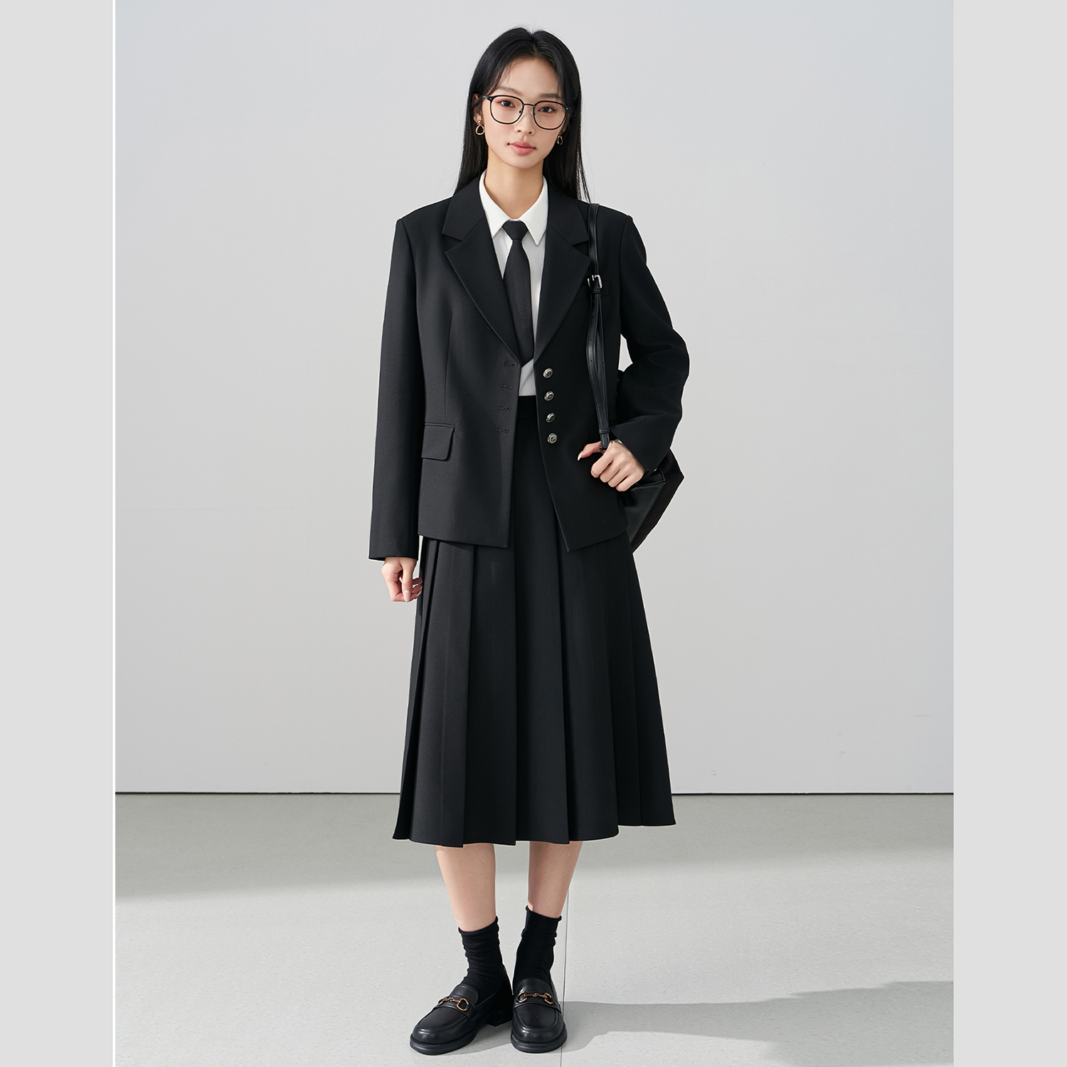 Slim Fit Suit Set - Allingentle Skirt Suit Women's 2 Piece