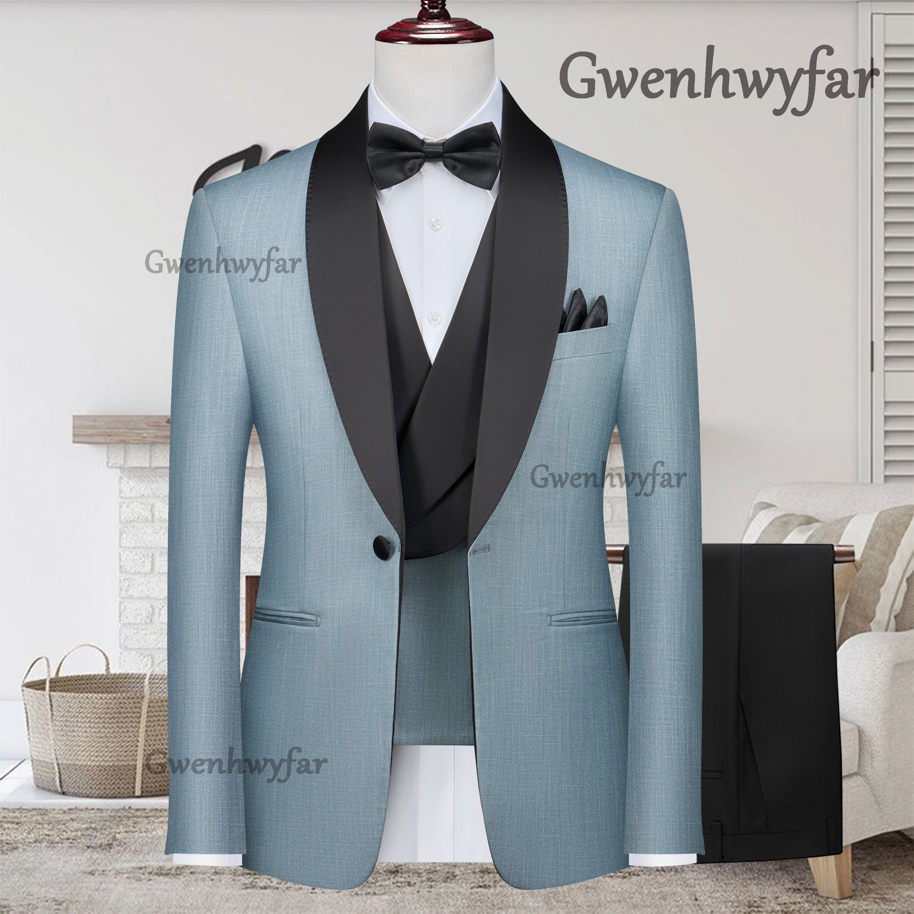 Men Formal Wear With Blazer - Gwenhwyfar 2026 Men's Customized Luxury Tuxedo