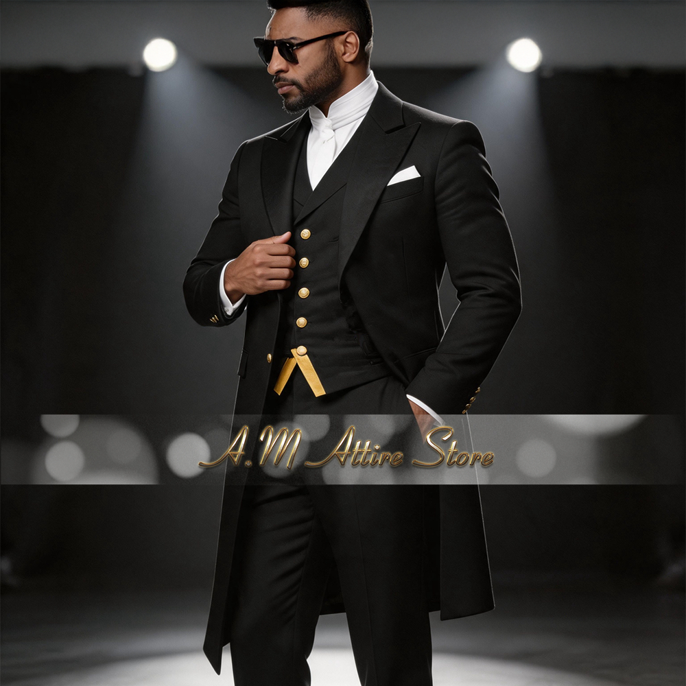 Men Formal Wear With Blazer - Wedding Suit for Men Blue 3-Piece