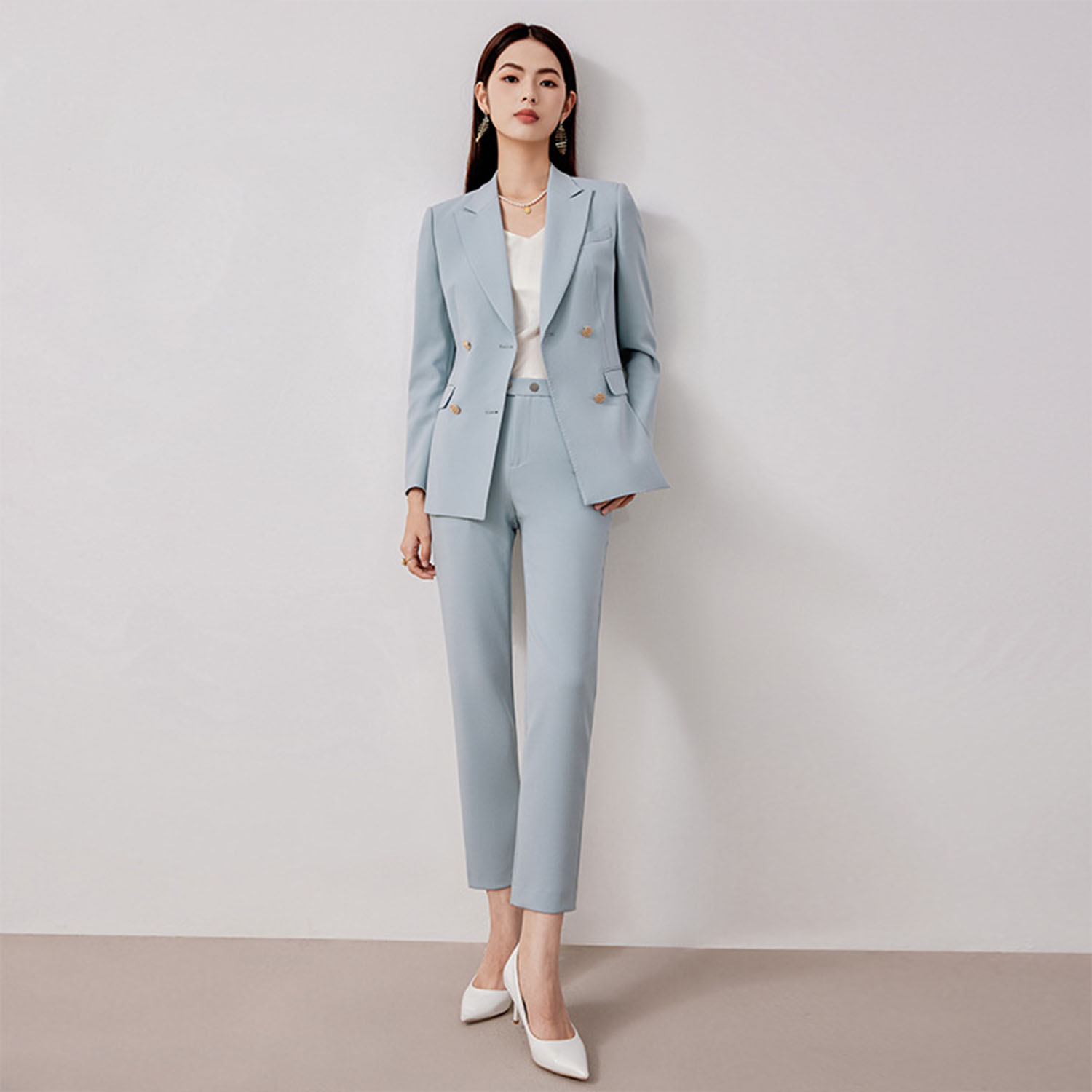 Slim Fit Suit Set - Allingentle Women's Suit 2 Piece Set