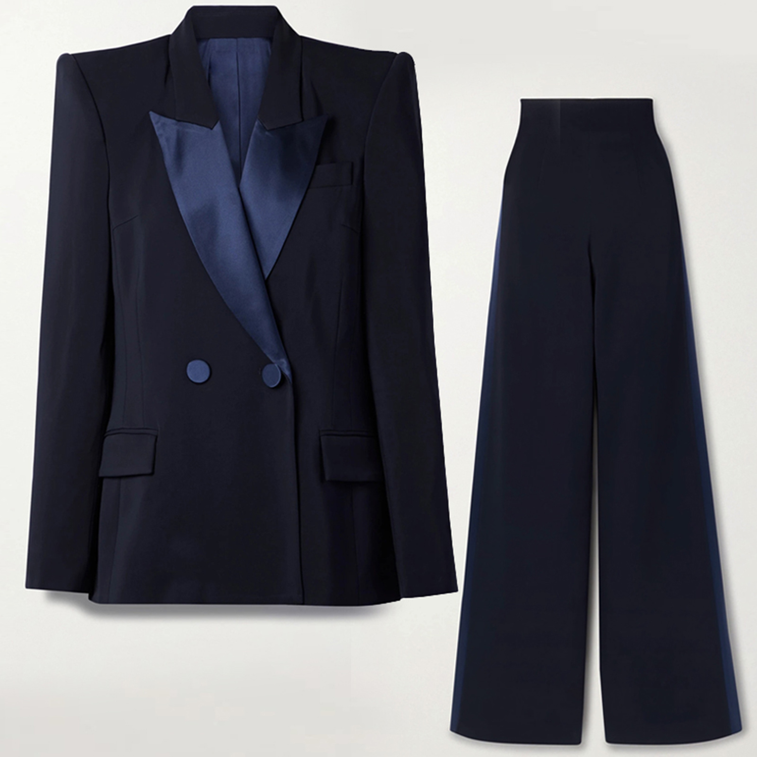 Navy Blue Women's 2 Piece Set  - Slim Fit Suit Set ulasan dan harga