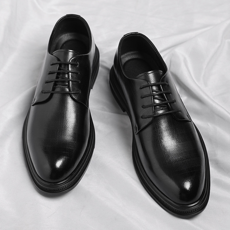 Mens Black Vintage Genuine Lea - Men Formal Party Wear Dress ulasan dan harga