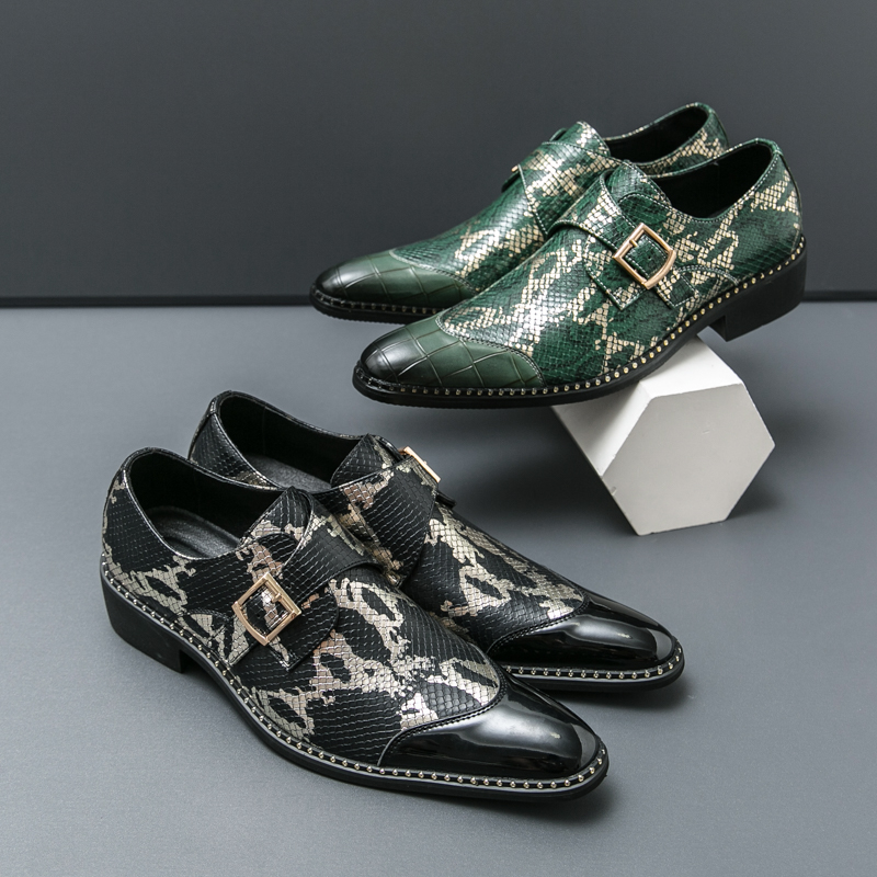 Retro Classic Le Fu Shoes Men  - Men Formal Wear Green ulasan dan harga