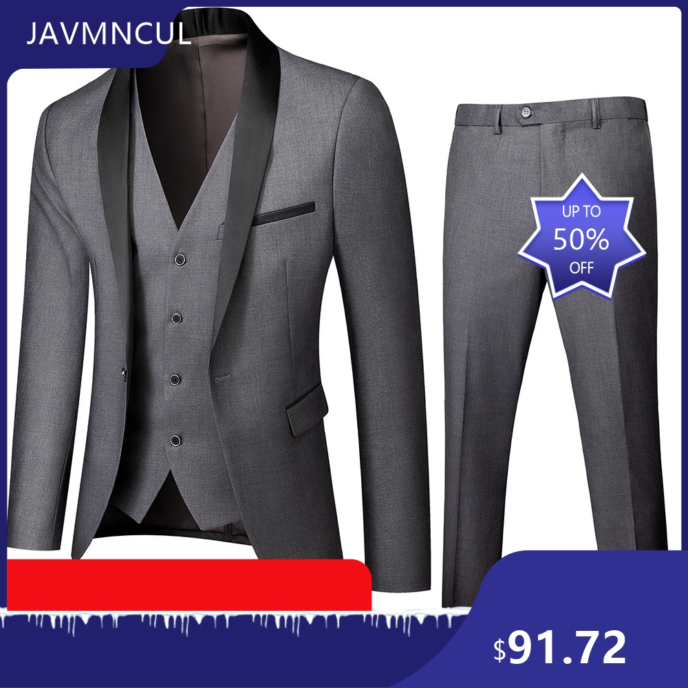 Men's Wedding 3 Piece Suit Set - Men'S Formal Wear For Graduation ulasan dan harga