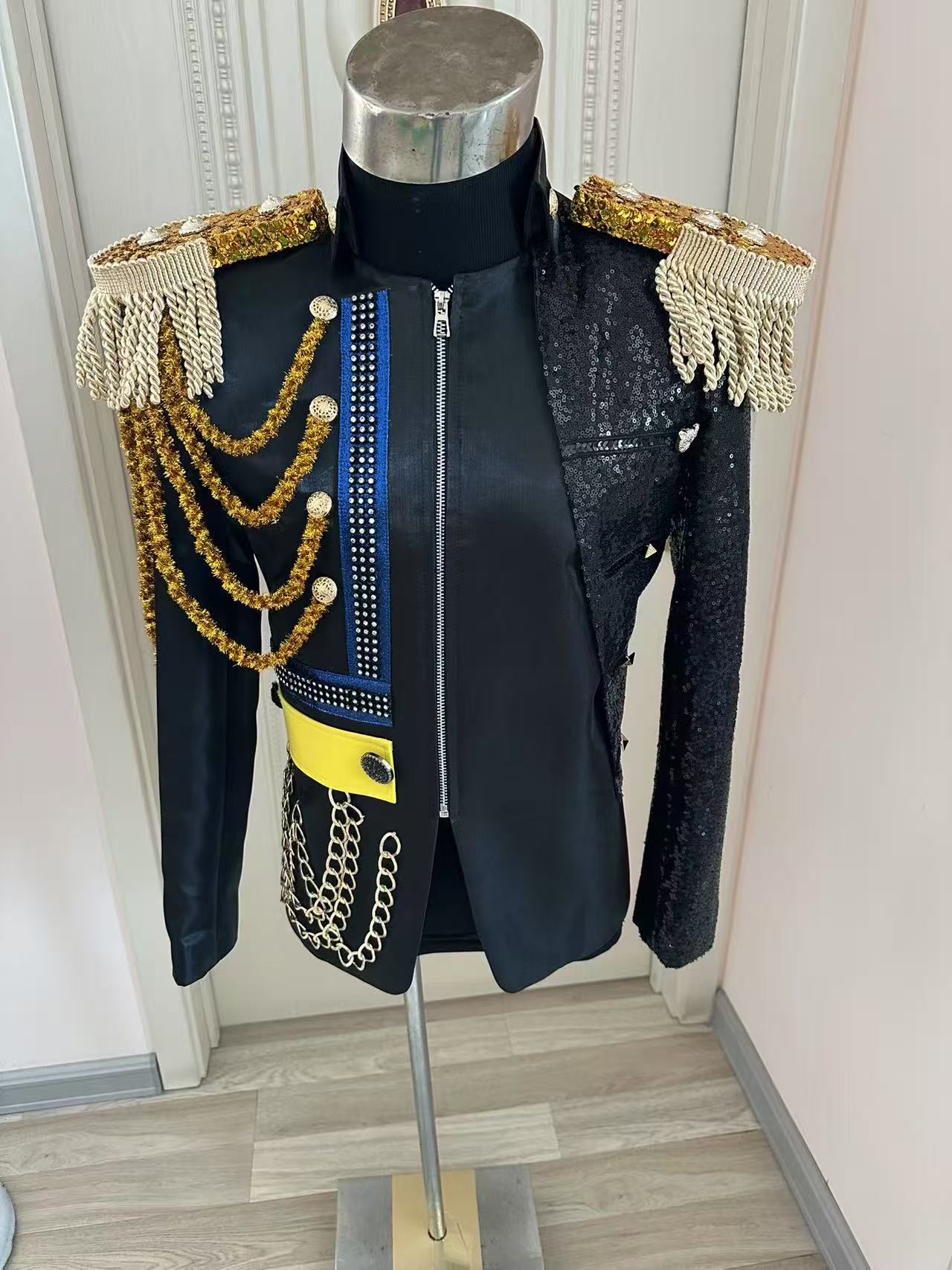 New Men Tassel Royal Jacket We - Men Formal Party Wear Dress ulasan dan harga