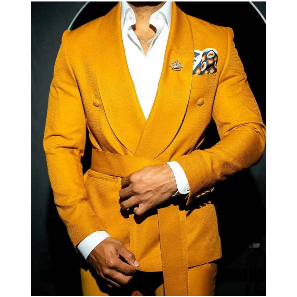 Modern Men Suits With Belt Sha - Men'S Formal Evening Wear ulasan dan harga