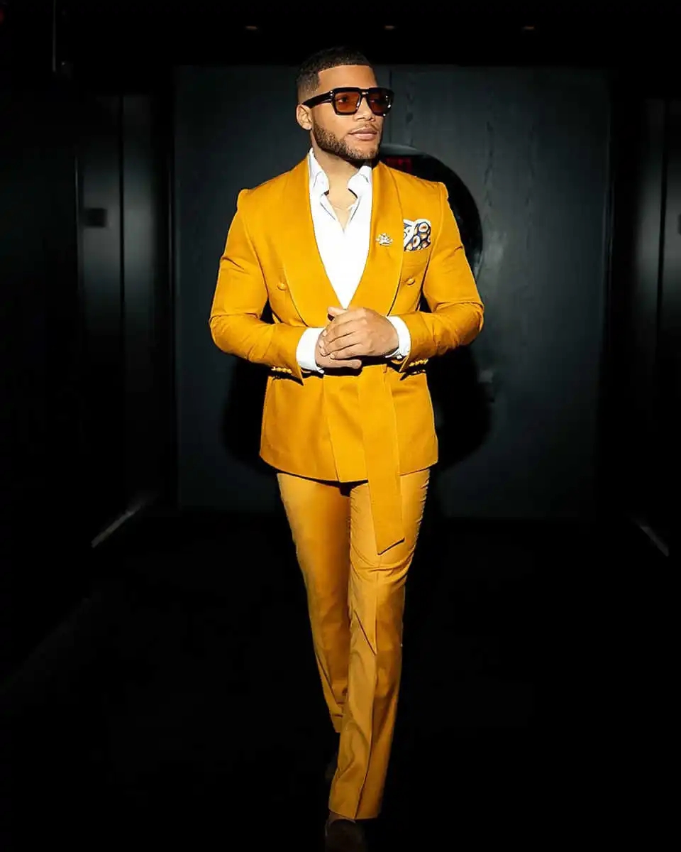 Modern Men Suits With Belt Sha - Men'S Formal Evening Wear ulasan dan harga