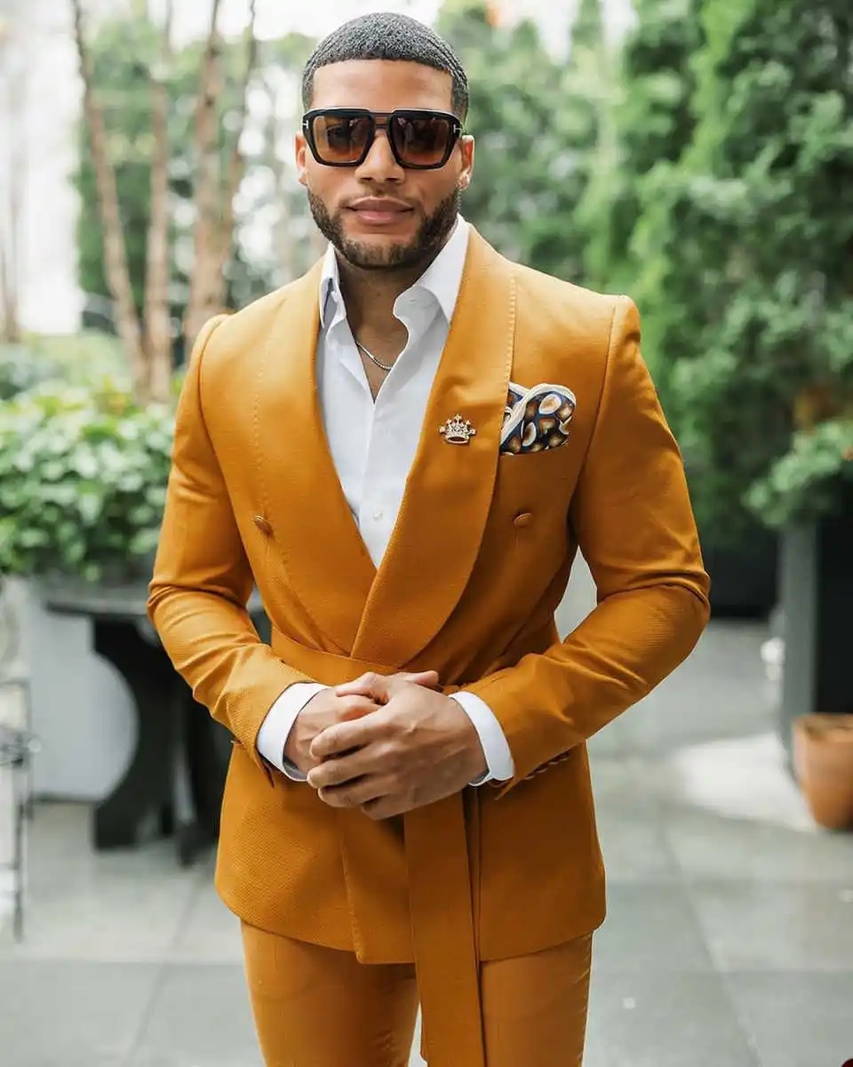 Modern Men Suits With Belt Sha - Men'S Formal Evening Wear ulasan dan harga