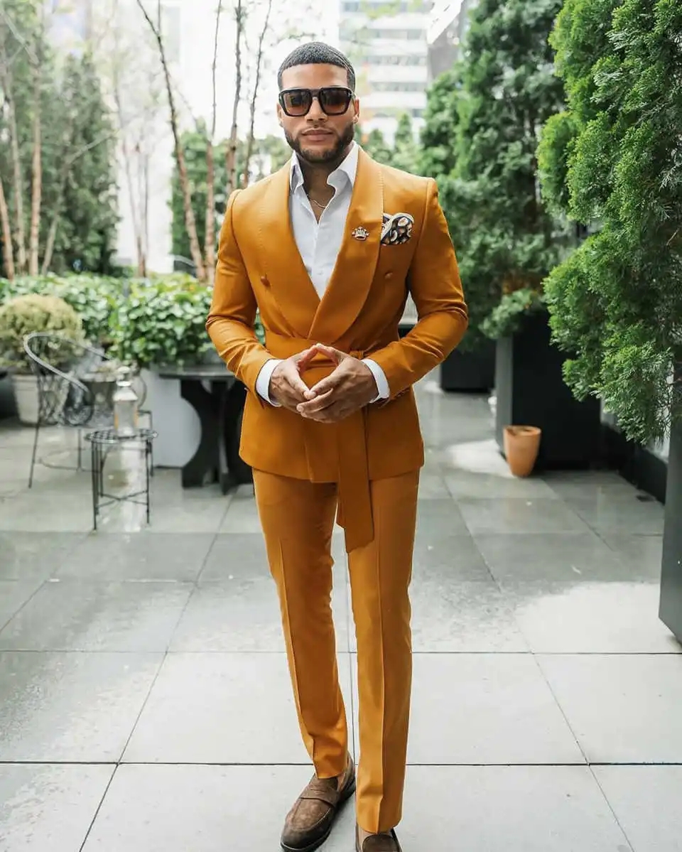 Modern Men Suits With Belt Sha - Men'S Formal Evening Wear ulasan dan harga
