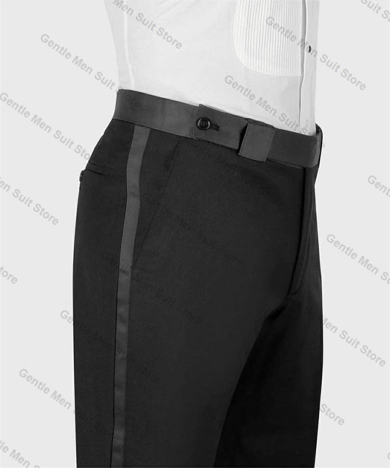 Black Luxury Crystals Men Suit - Men Formal Wear With Coat ulasan dan harga
