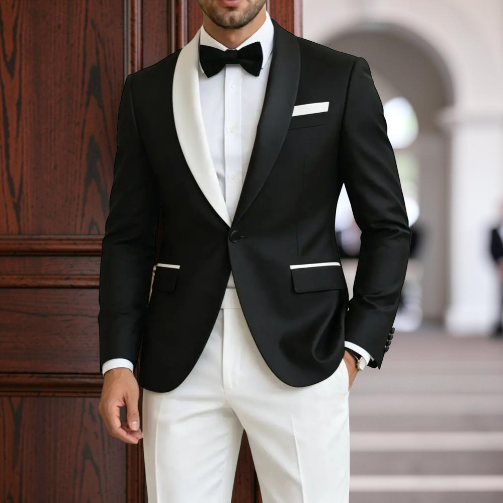 Formal Suits for Men Contrast  - Men'S Formal Evening Wear ulasan dan harga