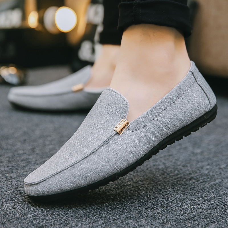 Men Casual Shoes Canvas Slip O - Men Formal Party Wear Dress ulasan dan harga