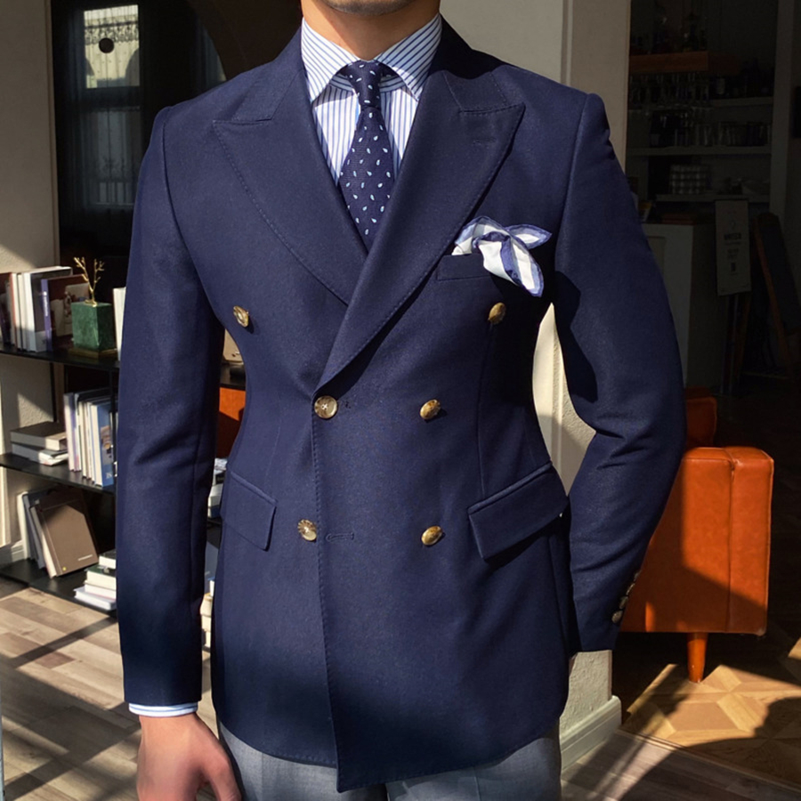 Solid Wedding Men Suits Blazer - Men Formal Wear With Coat ulasan dan harga