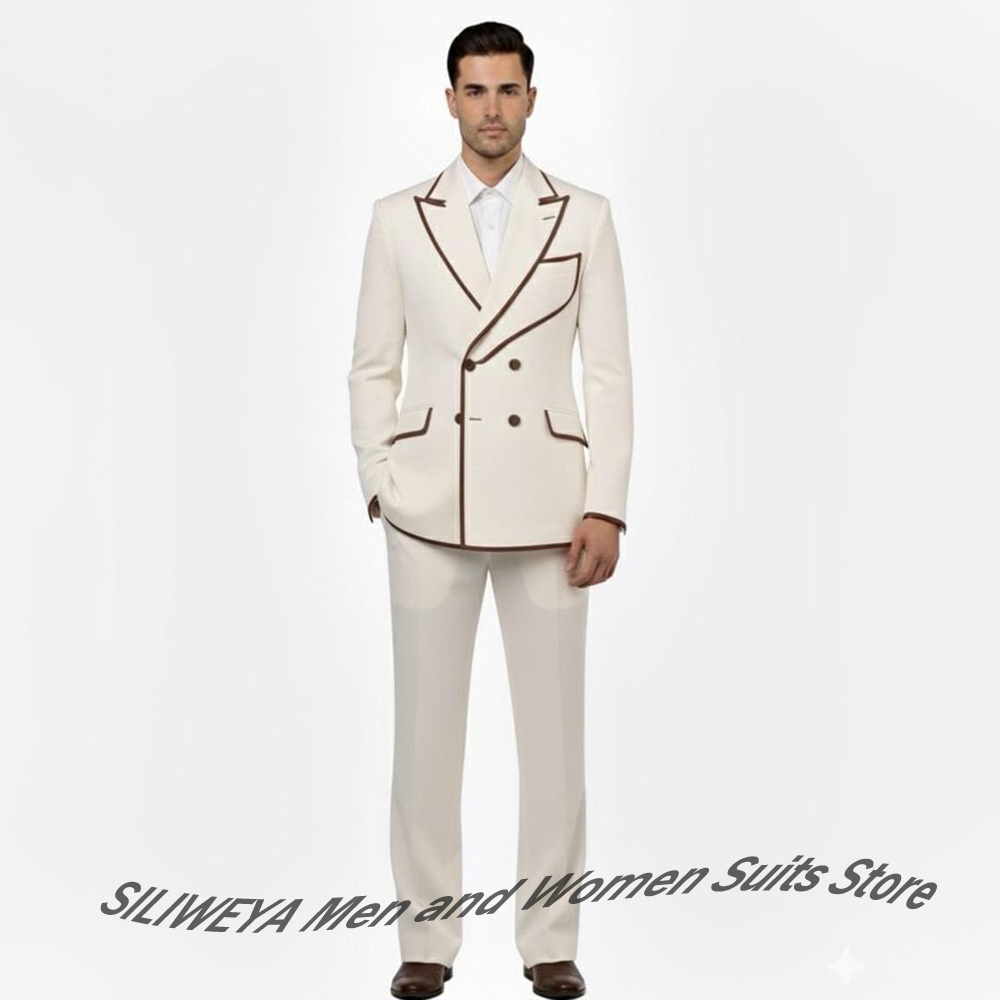 Stylish Men's Double-Breasted  - Men'S Formal Evening Wear ulasan dan harga
