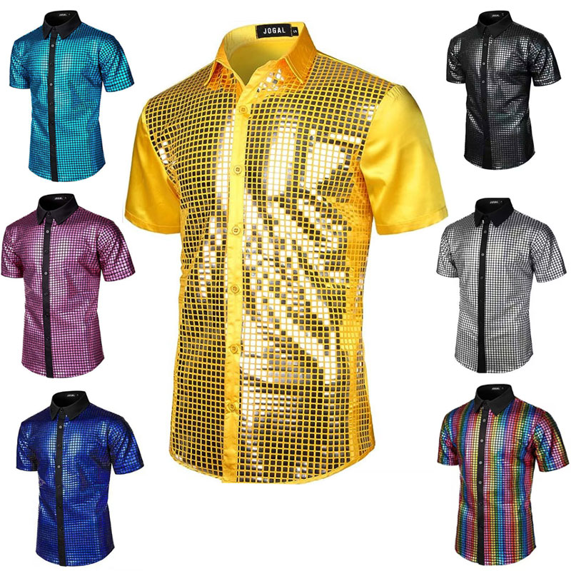 Men Retro 70s Disco Sequined B - Men'S Medieval Formal Wear ulasan dan harga