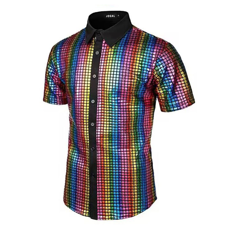 Men Retro 70s Disco Sequined B - Men'S Medieval Formal Wear ulasan dan harga