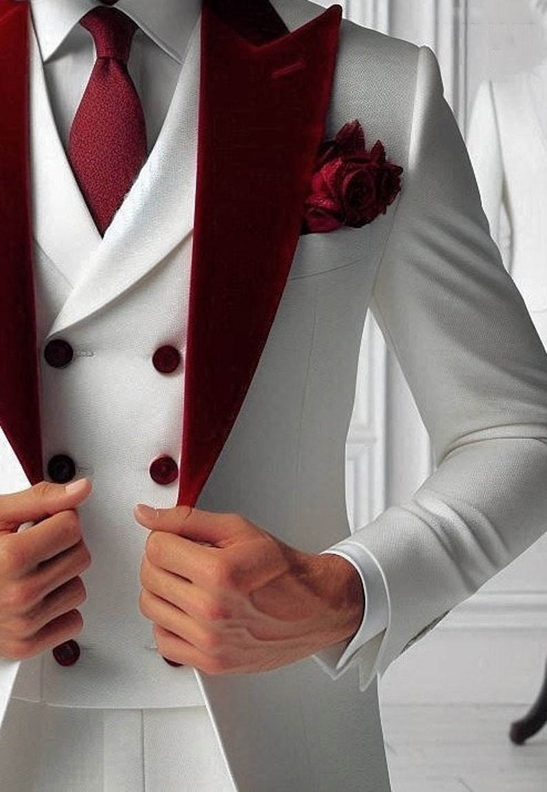 Formal Man Tuxedos Velvet 3 Pc - Men'S Formal Wear For Graduation ulasan dan harga
