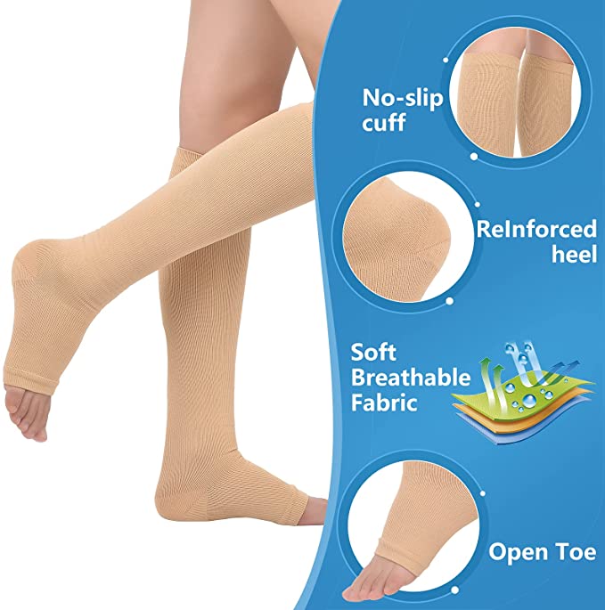 Open Toe Knee High Calf Compre - Men'S Formal Wear For Graduation ulasan dan harga