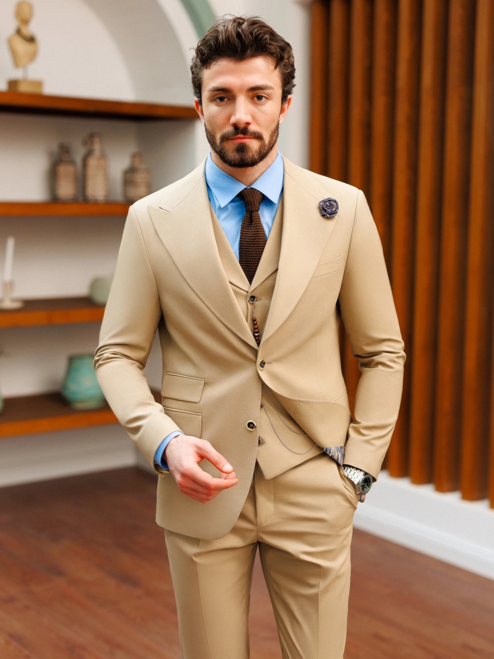 High Quality Stylish Men's Sui - Men Formal Wear With Blazer ulasan dan harga