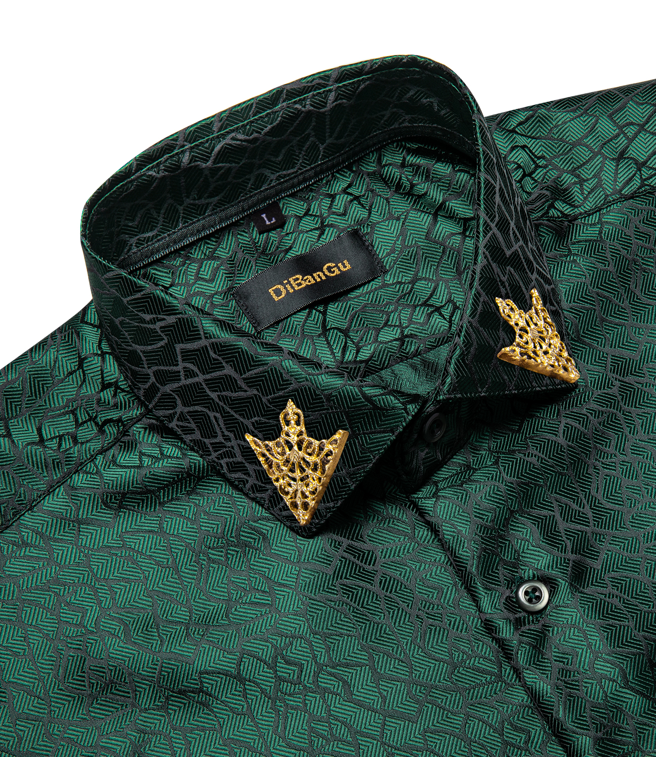 Fashion Green Shirts For Men C - Men Formal Wear Green ulasan dan harga