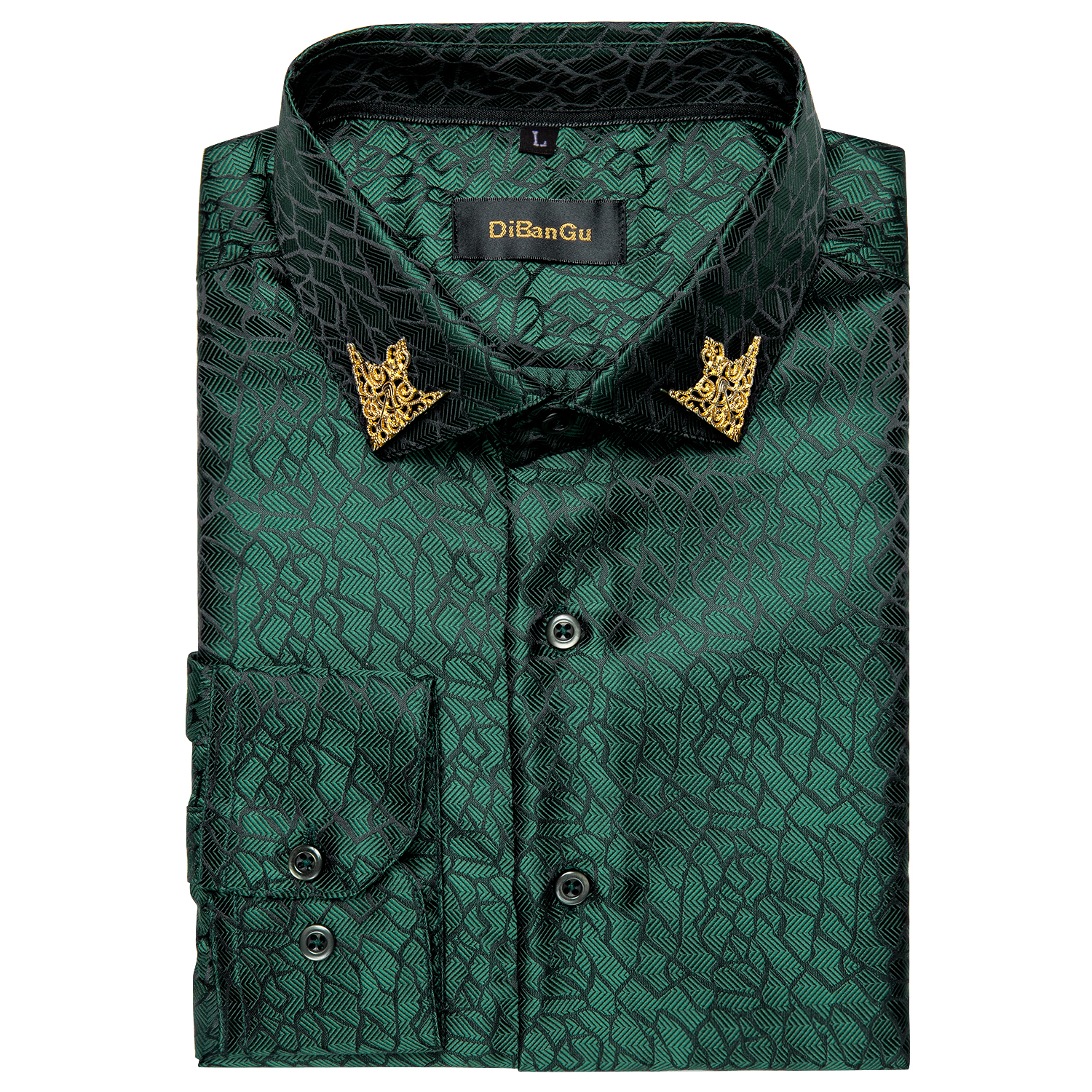 Fashion Green Shirts For Men C - Men Formal Wear Green ulasan dan harga