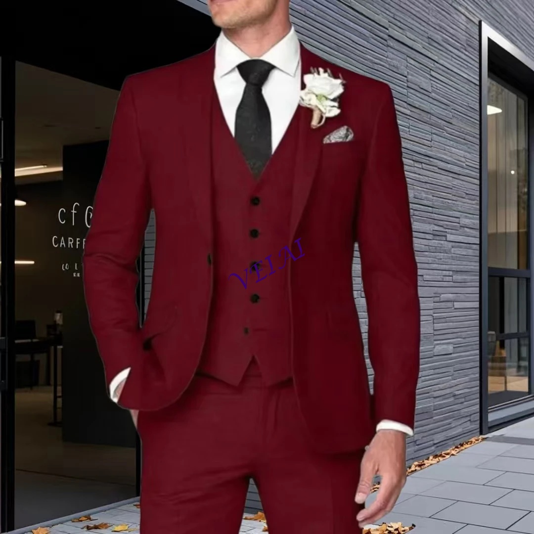 Customized Elegant 3 Piece Tux - Men'S Formal Wear For Graduation ulasan dan harga