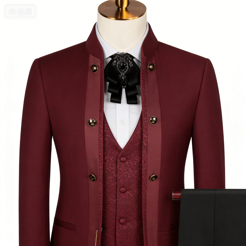 Men's Three-Piece Suit Floral  - Men Formal Wear With Blazer ulasan dan harga