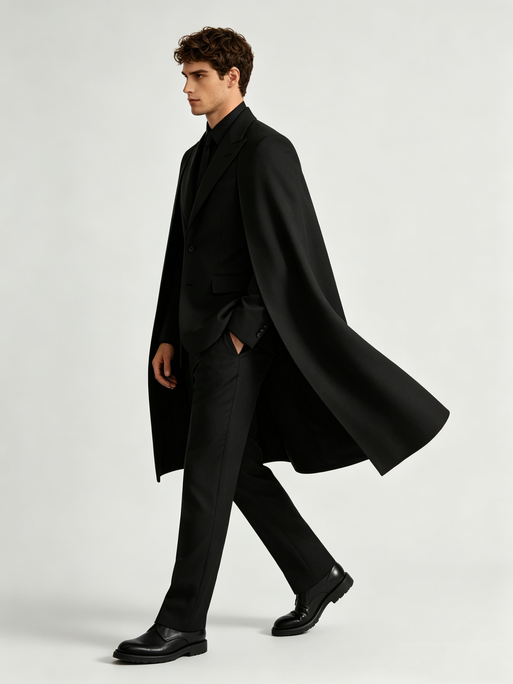 Designer Black Wrap Men Suit S - Men Formal Wear With Coat ulasan dan harga