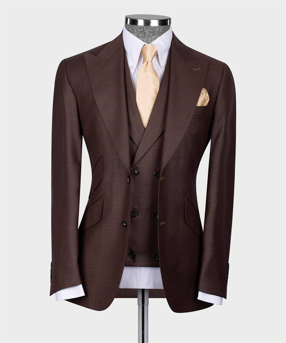Costume Homme Customized 3pcs  - Men Formal Wear With Blazer ulasan dan harga