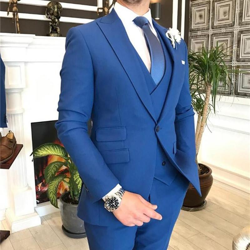 2021 Burgundy Double Breasted  - Men Formal Wear With Blazer ulasan dan harga