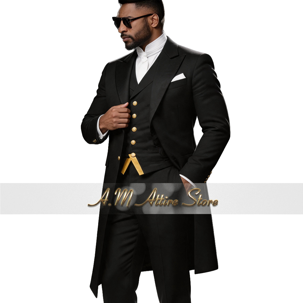 Wedding Suit for Men Blue 3-Pi - Men Formal Wear With Blazer ulasan dan harga