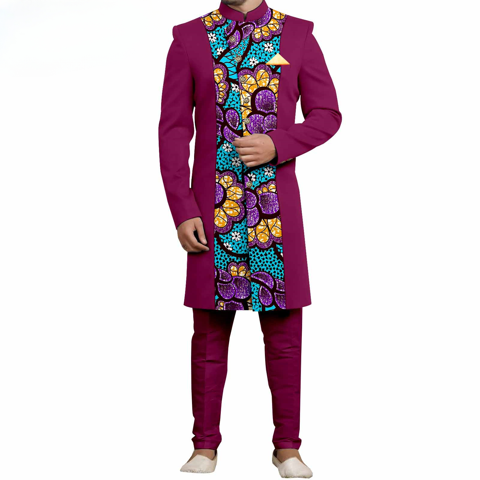 Men`s Suit Slim Fit Embroidery - Slim Fit Suit Set ulasan dan harga