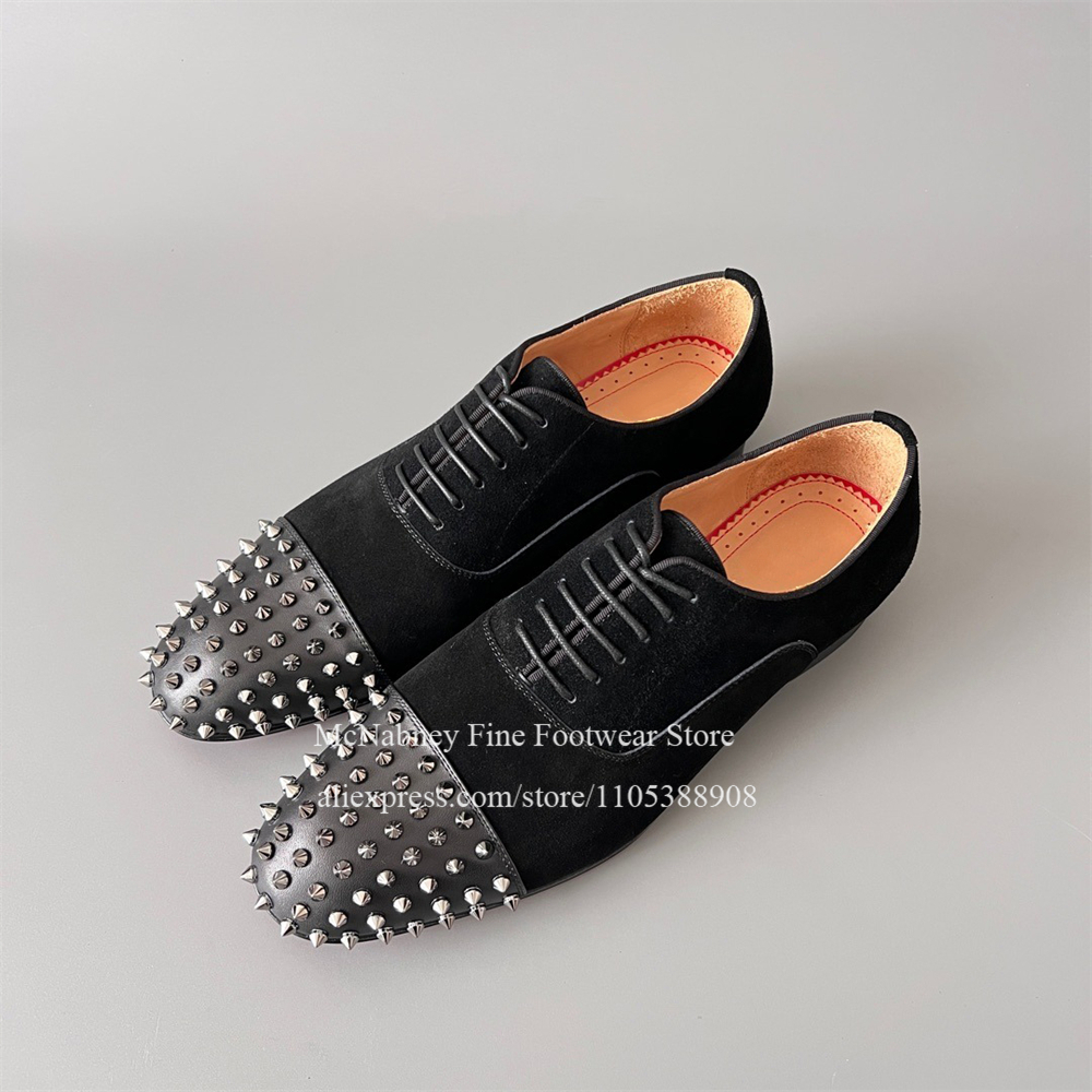 Spike Studs Leather Dress Shoe - Men Formal Party Wear Dress ulasan dan harga