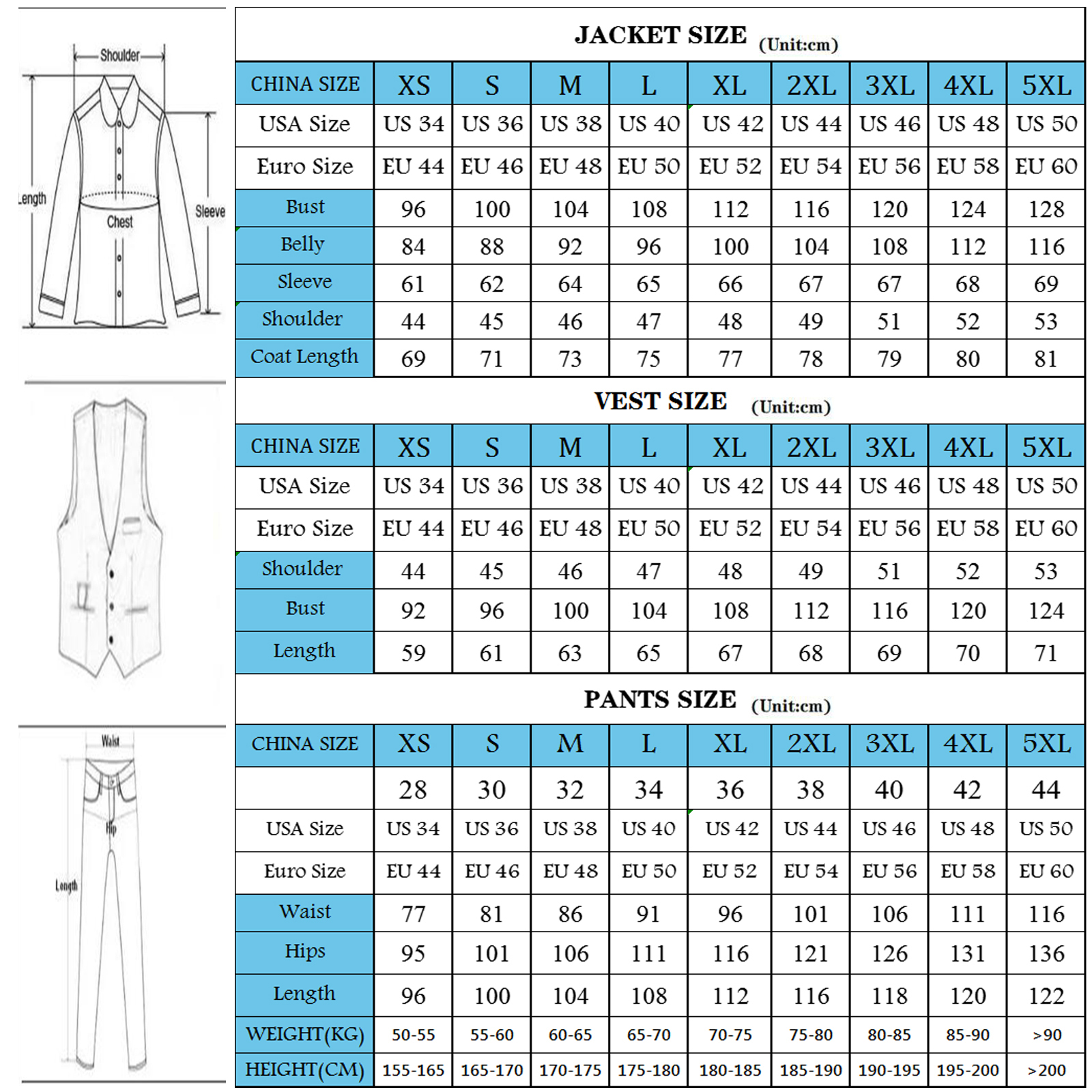Customized 3 Pieces Suits Men  - Men Formal Party Wear Dress ulasan dan harga