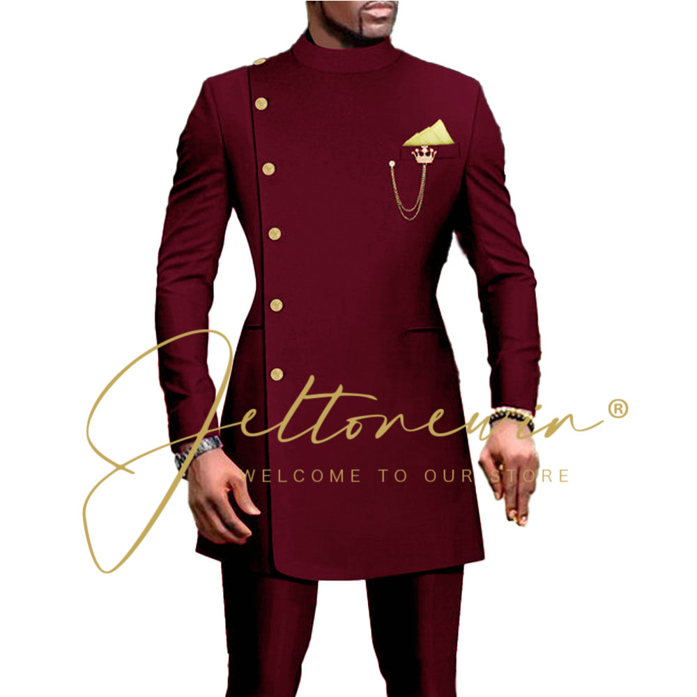 Dark Green Suit For Men Double - Men Formal Wear Green ulasan dan harga