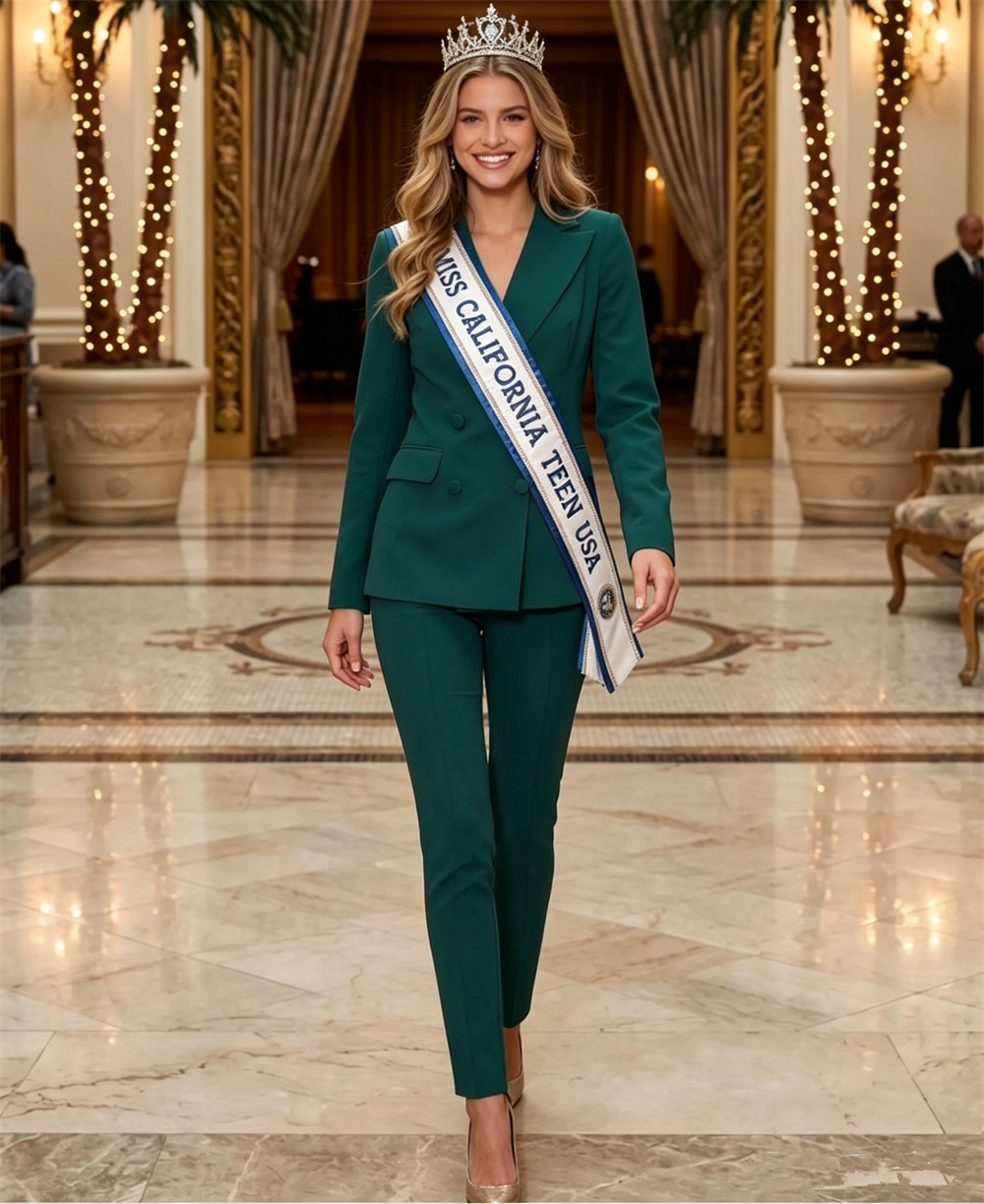 Classic Emerald Green Women's  - Slim Fit Suit Set ulasan dan harga