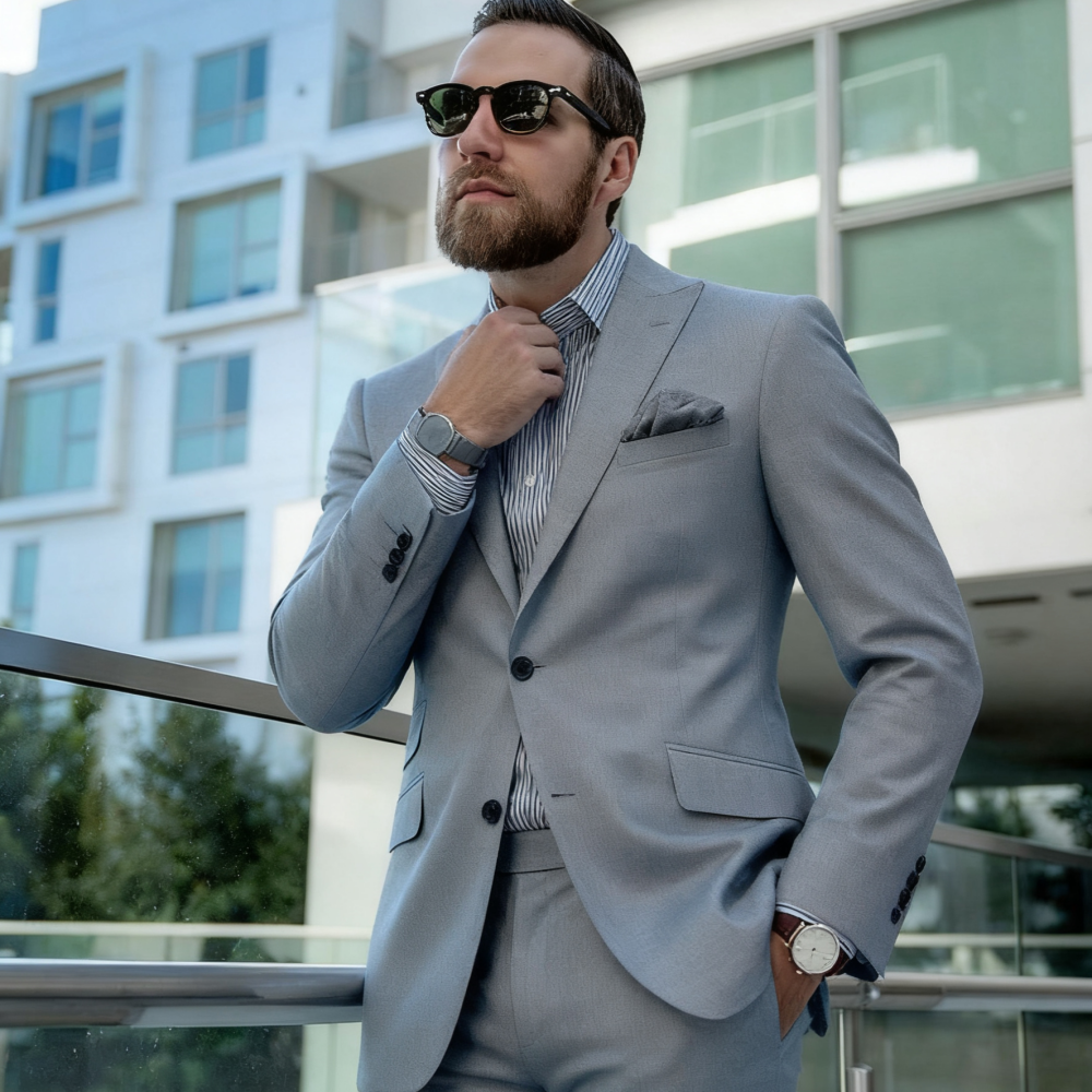 Blue Suit Men's Custom-Fit Ter - Men'S Formal Wear For Graduation ulasan dan harga