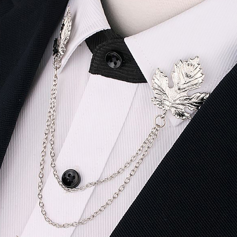 Tassel Chain Brooch Men Suit S - Men'S Formal Wear For Graduation ulasan dan harga