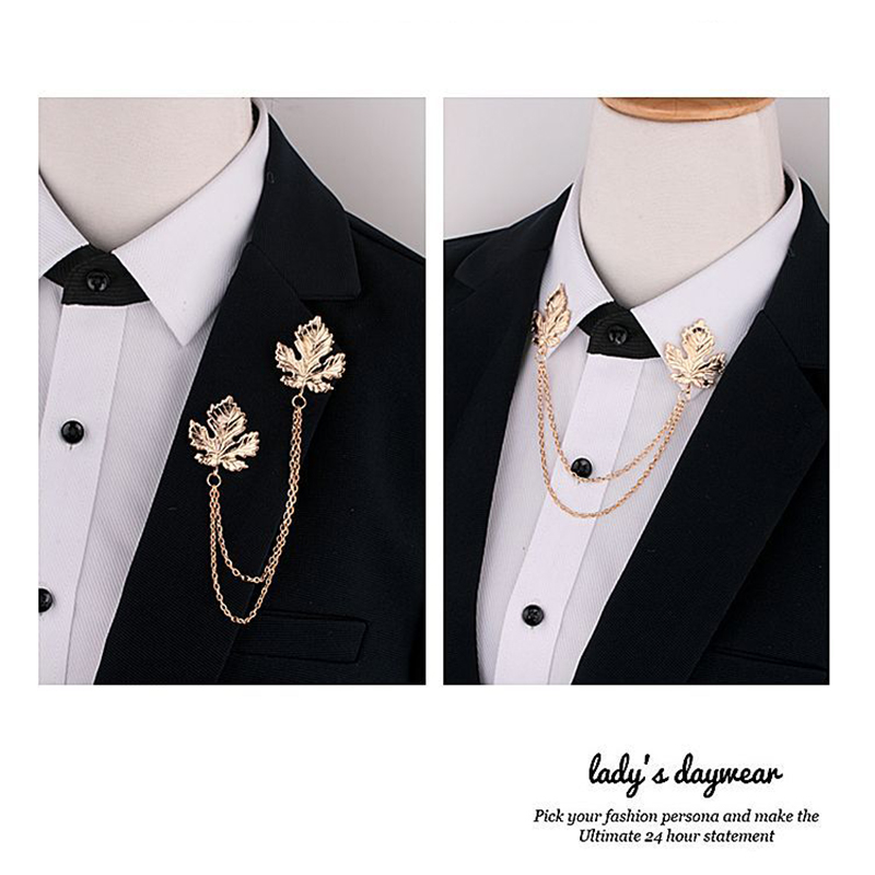 Tassel Chain Brooch Men Suit S - Men'S Formal Wear For Graduation ulasan dan harga