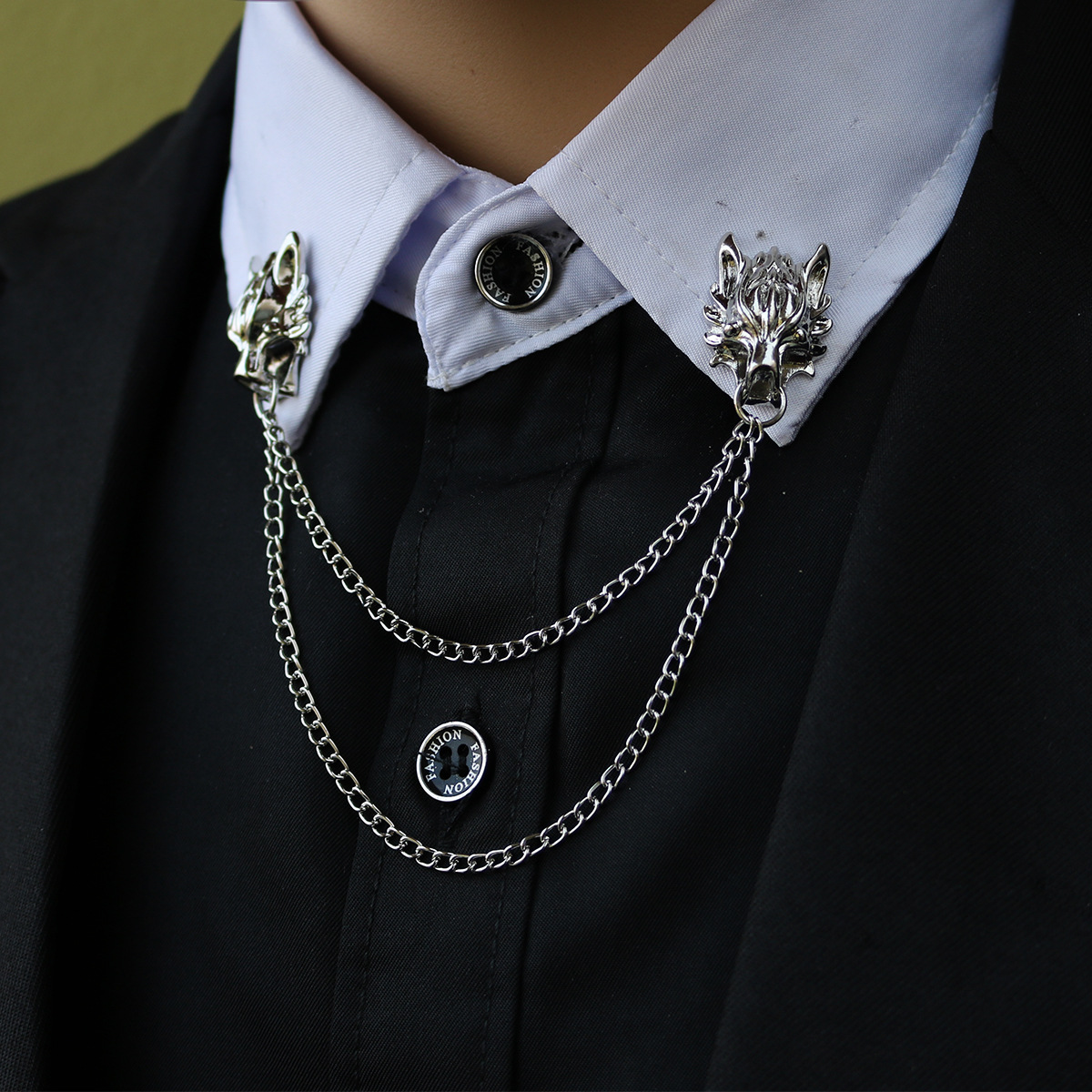 Tassel Chain Brooch Men Suit S - Men'S Formal Wear For Graduation ulasan dan harga