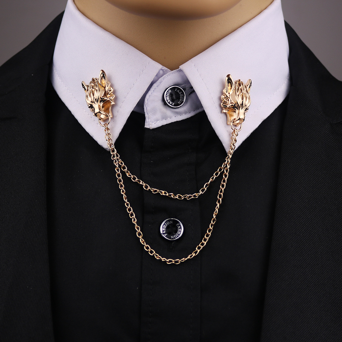 Tassel Chain Brooch Men Suit S - Men'S Formal Wear For Graduation ulasan dan harga