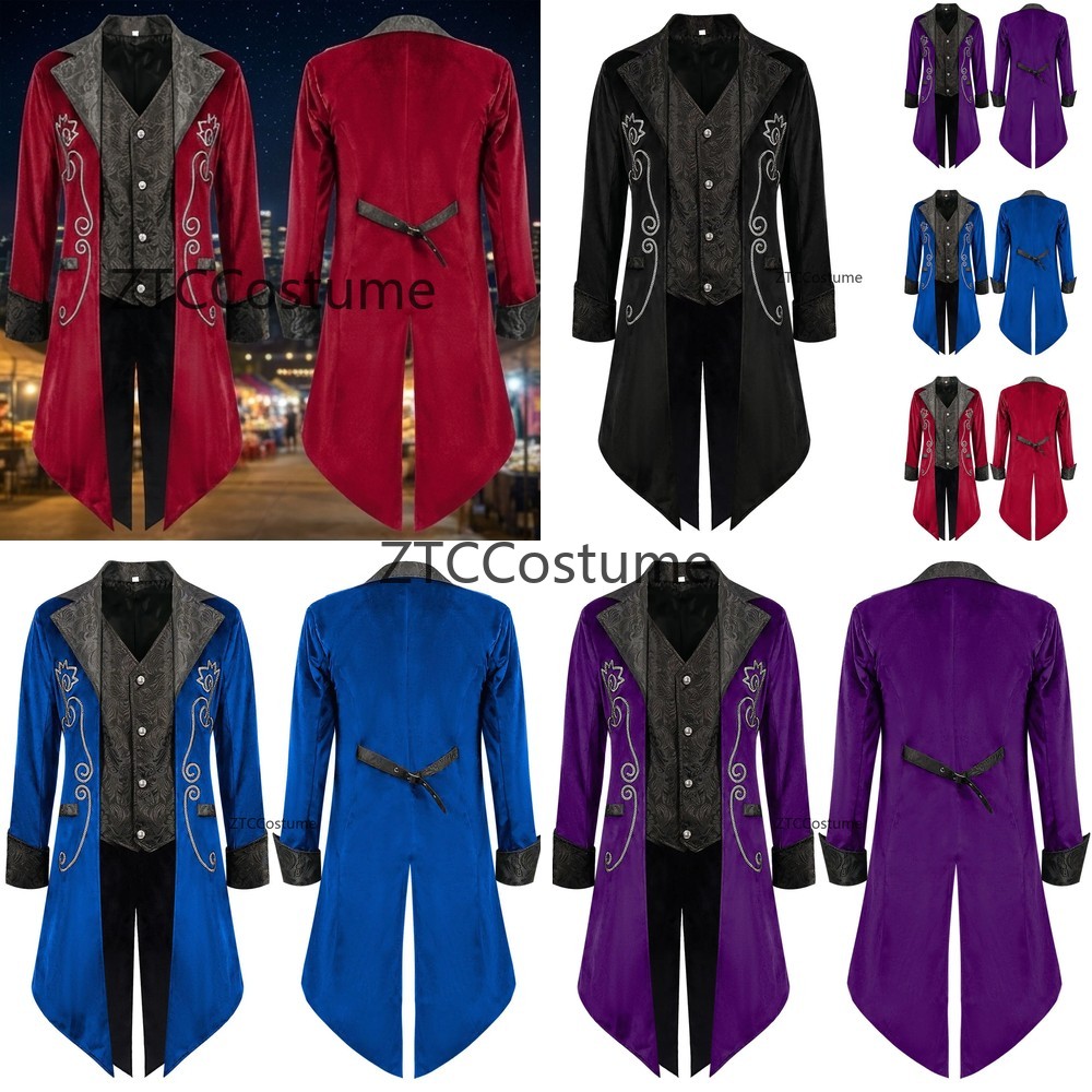 Steampunk Victorian Tailcoat M - Men'S Medieval Formal Wear ulasan dan harga