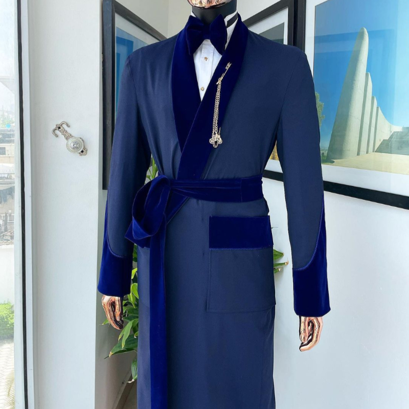 Tailor Made Royal Blue Men Sui - Men Formal Wear With Coat ulasan dan harga