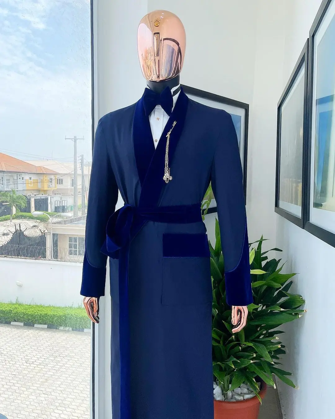 Tailor Made Royal Blue Men Sui - Men Formal Wear With Coat ulasan dan harga